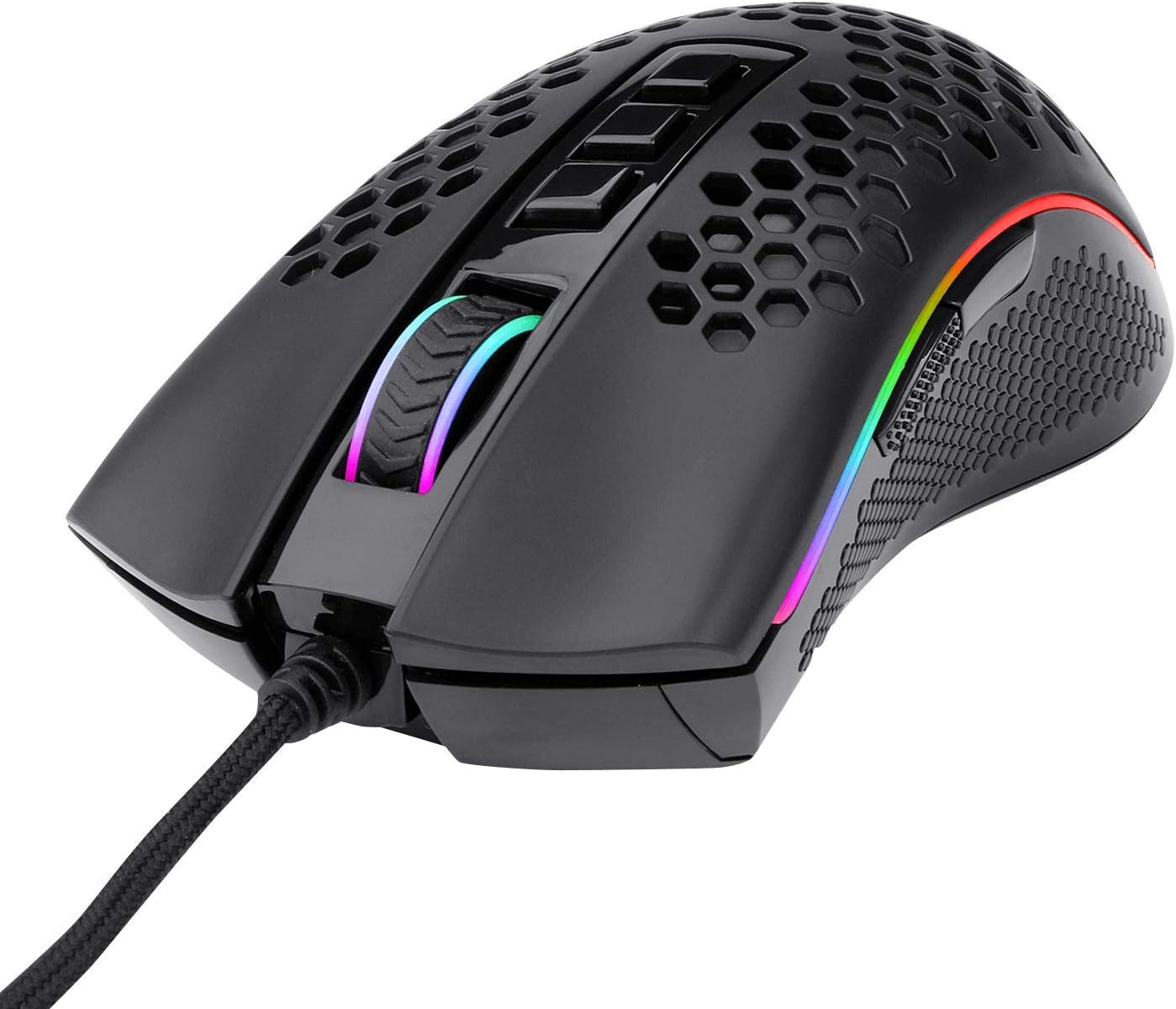 Redragon M988 Storm Elite Lightweight RGB Gaming Mouse, 85g Ultralight Honeycomb Shell - 16,000 DPI Optical Sensor - 8 Programmable Buttons - Precise Registration - Super-Lite Cable Redragon M988 Storm Elite Lightweight RGB Gaming Mouse, 85g Ultralight Honeycomb Shell - 16,000 DPI Optical Sensor - 8 Programmable Buttons - Precise Registration - Super-Lite Cable